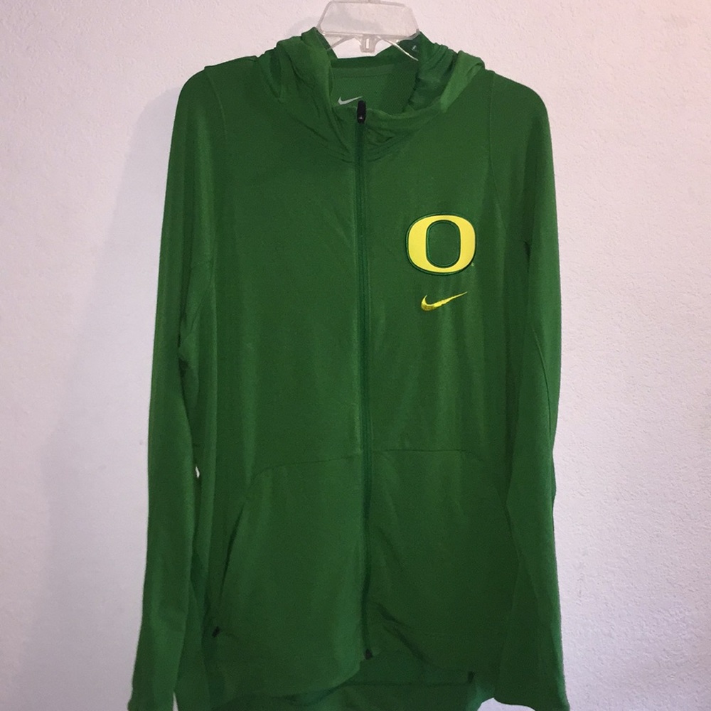 Nike Dri-Fit University of Oregon Ducks Zippered